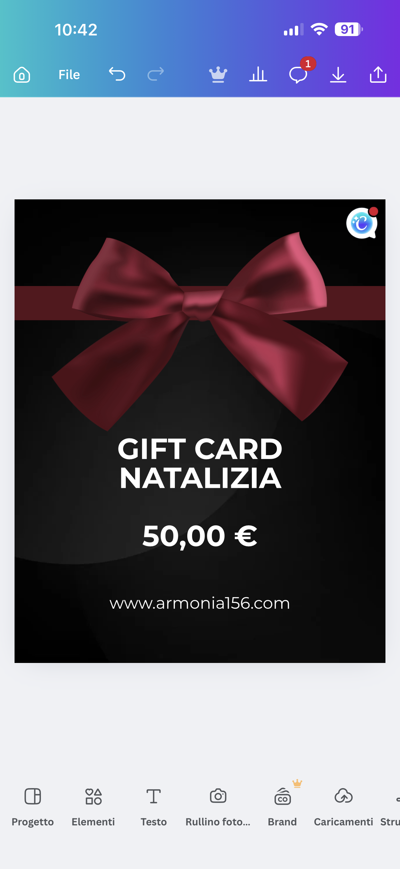 GIFT CARD NATALIZIA