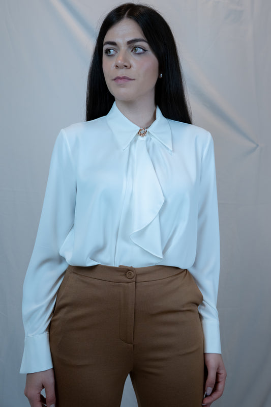 RINASCIMENTO- CAMICIA BOTTONE GIOIELLO