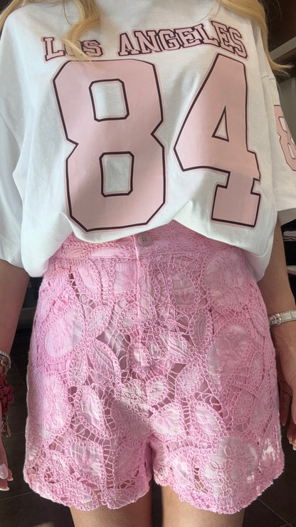 SHORT PIZZO ROSA
