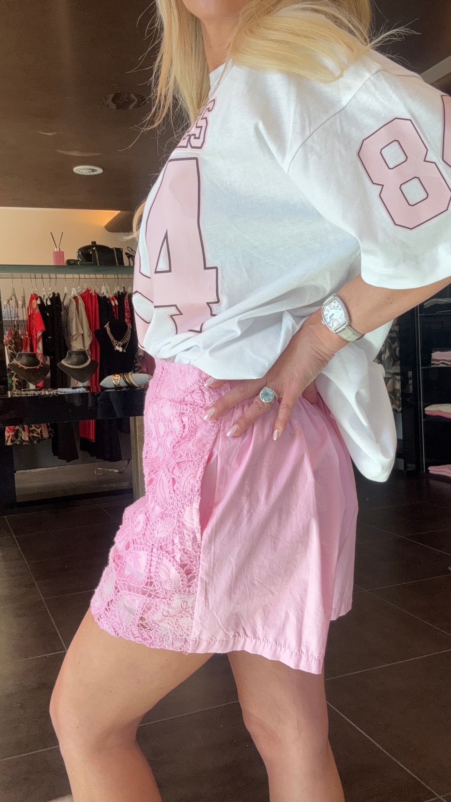 SHORT PIZZO ROSA