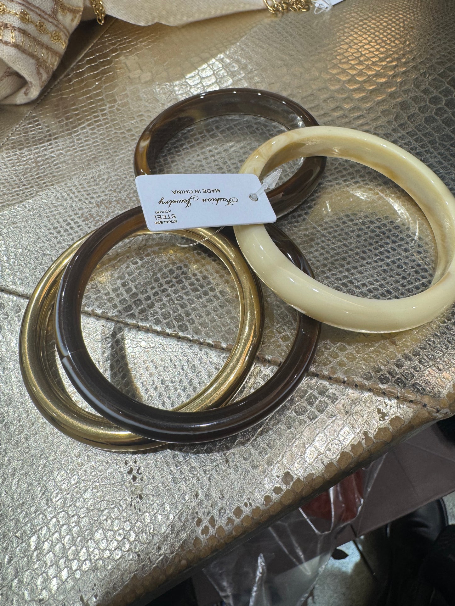 BRACCIALI RESINA MARRONE