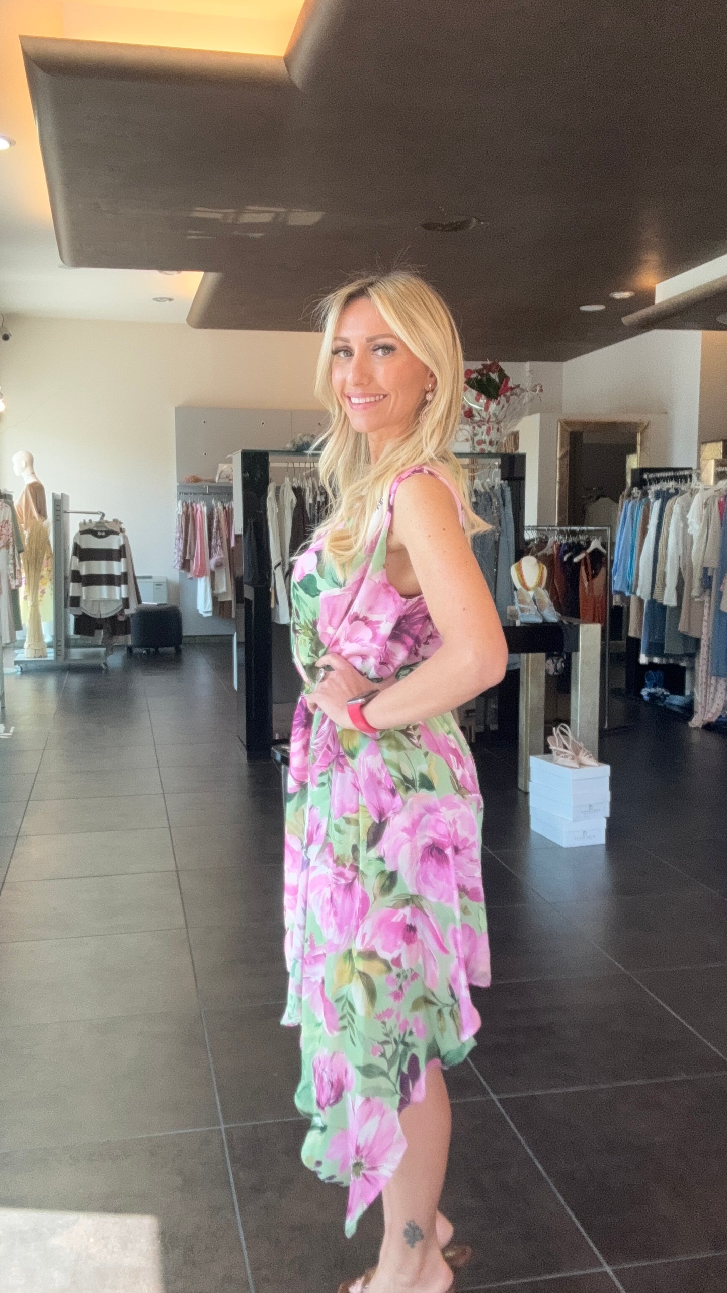 SARAH CHOLE - ABITO FIORATO 014944