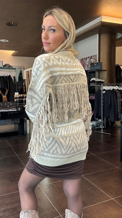 CARDIGAN FRANGE- TOOKO